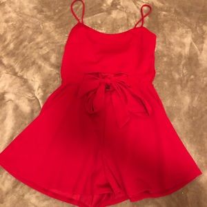 Red Reckless Hearts Jumper